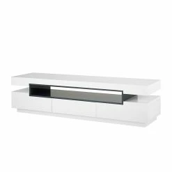 Loftscape TV-Lowboard Anna - Weiß 9 Loftscape TV-Lowboard Anna - Weiß -Wohnzimmermöbel boutique en ligne tv lowboard anna hochglanz weiss 1330035