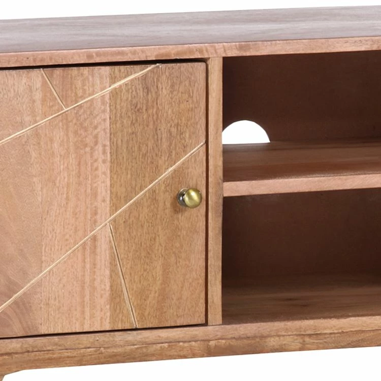 Ars manufacti TV-Lowboard Argallo - Mango massiv / Metall - Mango / Gold 2 Ars manufacti TV-Lowboard Argallo - Mango massiv / Metall - Mango / Gold – Bild 2