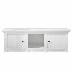 Maison Belfort Wohnwand Geestland I (4-teilig) - Pinie Weiß Dekor -Wohnzimmermöbel boutique en ligne tv lowboard geestland pinie weiss dekor 4535736 1