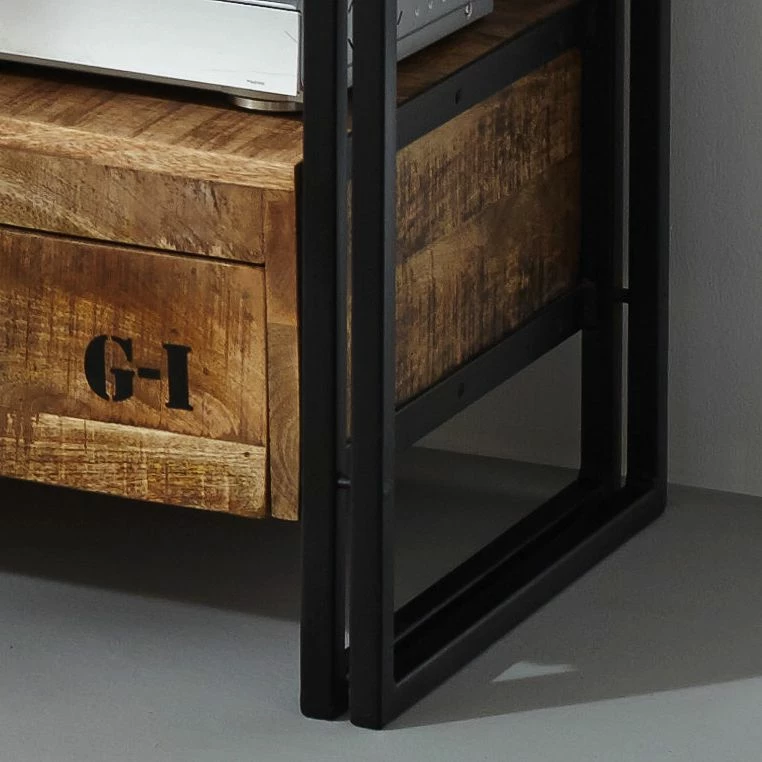 Wolf-Möbel TV-Lowboard Iron - Mango massiv / Eisen 17 Wolf-Möbel TV-Lowboard Iron - Mango massiv / Eisen – Bild 17