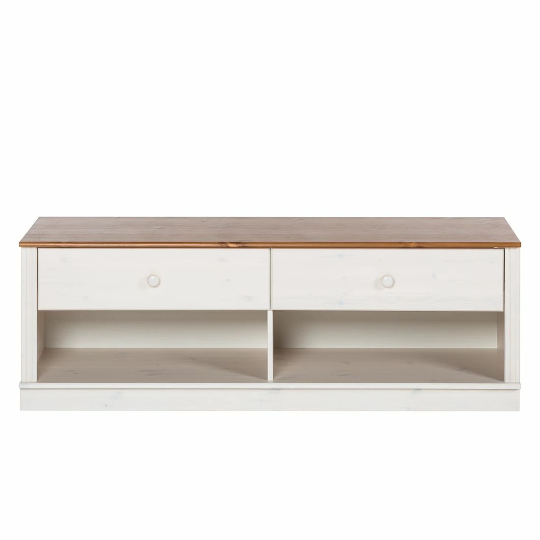 Maison Belfort TV-Lowboard Lillehammer I - Kiefer massiv - Kiefer Weiß / Kiefer Honig 2 Maison Belfort TV-Lowboard Lillehammer I - Kiefer massiv - Kiefer Weiß / Kiefer Honig – Bild 2