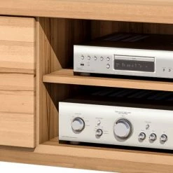 Naturoo TV-Lowboard Lombok II - Teilmassiv -Wohnzimmermöbel boutique en ligne tv lowboard lombok ii teilmassiv wildeiche 5004304