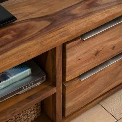 Ars Natura TV-Lowboard Trangle I - Sheesham massiv -Wohnzimmermöbel boutique en ligne tv lowboard trangle i sheesham massiv sheesham hell 5009692
