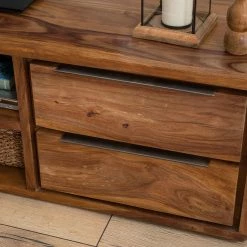 Ars Natura TV-Lowboard Trangle I - Sheesham massiv -Wohnzimmermöbel boutique en ligne tv lowboard trangle i sheesham massiv sheesham hell 5009704