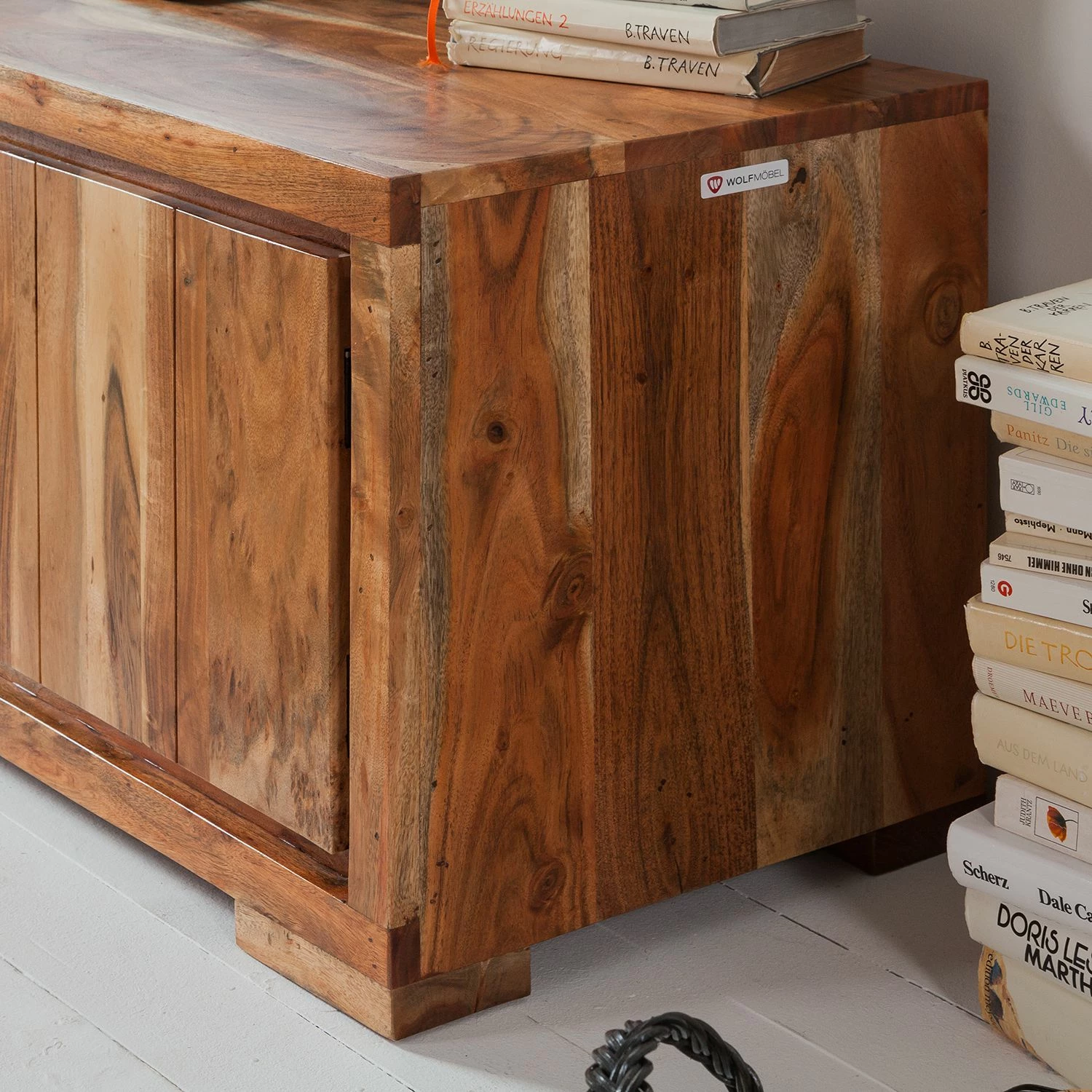 Wolf-Möbel TV-Lowboard Vision I - Akazie massiv 8 Wolf-Möbel TV-Lowboard Vision I - Akazie massiv – Bild 8