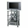 Maja Möbel TV-Rack Glenview II - Aluminium/Klarglas