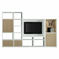 Loftscape TV-Wand Emporior II - Eiche Dekor / Weiß