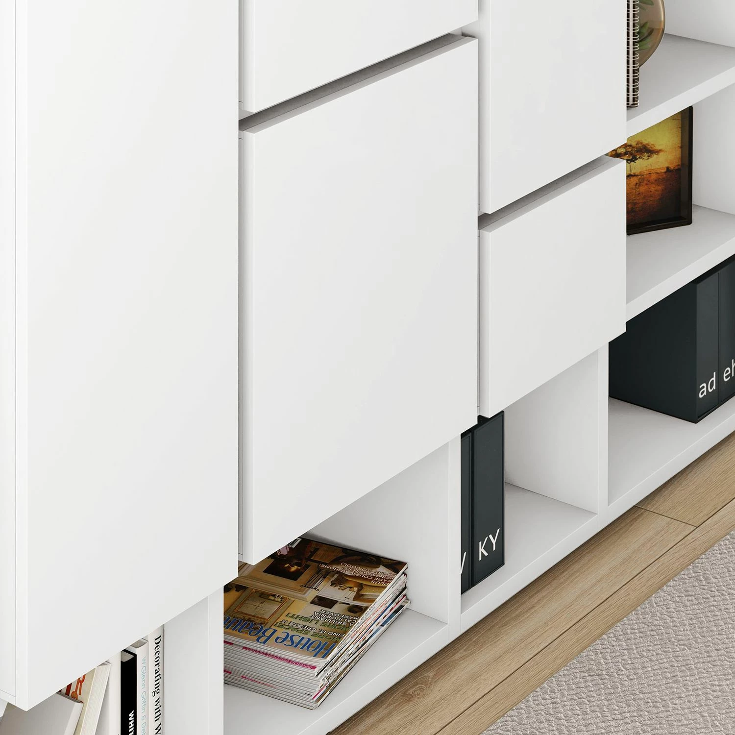 Loftscape TV-Wand Emporior IV - Cremeweiß - Breite: 294 cm 7 Loftscape TV-Wand Emporior IV - Cremeweiß - Breite: 294 cm – Bild 7