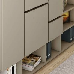 Loftscape TV-Wand Emporior IV - Matt Hellbeige - Breite: 294 cm -Wohnzimmermöbel boutique en ligne tv wand emporior iv matt hellbeige 5161932