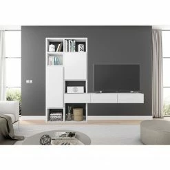 Loftscape TV-Wand Emporior IV - Cremeweiß - Breite: 249 cm