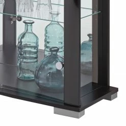 Fredriks Vitrine Nysa - Inkl. Beleuchtung - Hochglanz Schwarz -Wohnzimmermöbel boutique en ligne vitrine nysa inkl beleuchtung hochglanz schwarz 3208945
