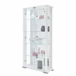 Fredriks Vitrine Nysa - Inkl. Beleuchtung - Hochglanz Weiß