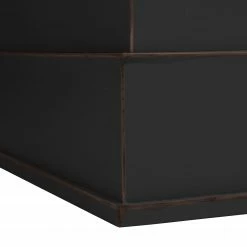 Maison Belfort Vitrinenschrank Azjana - Schwarz / Pinie Creme -Wohnzimmermöbel boutique en ligne vitrinenschrank azjana pinie teilmassiv schwarz pinie creme 3393061