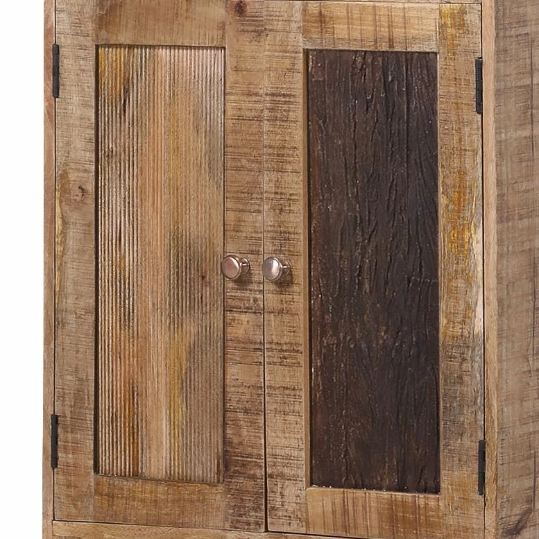 Ars manufacti Vitrinenschrank Curenna - Mango teilmassiv - Mango / Braun 2 Ars manufacti Vitrinenschrank Curenna - Mango teilmassiv - Mango / Braun – Bild 2