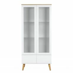 Tenzo Vitrinenschrank Dot - Weiß 10 Tenzo Vitrinenschrank Dot - Weiß -Wohnzimmermöbel boutique en ligne vitrinenschrank dot eiche teilmassiv weiss 4148448