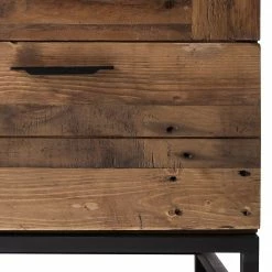 Ars manufacti Vitrinenschrank Grasby - Altholz Pinie / Metall - Pinie Dunkel / Schwarz -Wohnzimmermöbel boutique en ligne vitrinenschrank grasby altholz pinie metall pinie dunkel schwarz 4884840