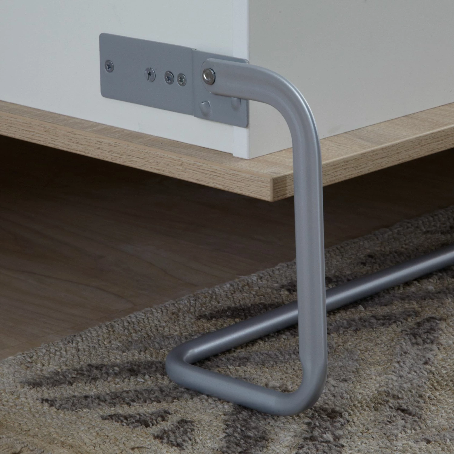 Loftscape Schrankbett-Kombination Godia II - Weiß / Eiche Sonoma Dekor - Bonellfederkernmatratze 10 Loftscape Schrankbett-Kombination Godia II - Weiß / Eiche Sonoma Dekor - Bonellfederkernmatratze – Bild 10