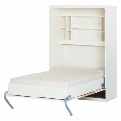 Schrankbett KiYDOO smart - Weiß / Eiche Sonoma Dekor - 110 x 205cm - Kaltschaummatratze 22 Schrankbett KiYDOO smart - Weiß / Eiche Sonoma Dekor - 110 x 205cm - Kaltschaummatratze -Wohnzimmermöbel boutique en ligne wandklappbett majano 110 x 205 cm kaltschaummatratze weiss eiche sonoma dekor 1691198