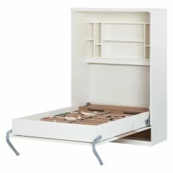 Schrankbett KiYDOO smart - Weiß / Eiche Sonoma Dekor - 110 x 205cm - Kaltschaummatratze 23 Schrankbett KiYDOO smart - Weiß / Eiche Sonoma Dekor - 110 x 205cm - Kaltschaummatratze -Wohnzimmermöbel boutique en ligne wandklappbett majano 110 x 205 cm kaltschaummatratze weiss eiche sonoma dekor 1691202