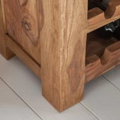 Wolf-Möbel Weinregal Yoga I - Sheesham massiv - Natur -Wohnzimmermöbel boutique en ligne weinregal yoga i sheesham massiv natur 3373549