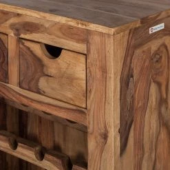 Wolf-Möbel Weinregal Yoga I - Sheesham massiv - Natur -Wohnzimmermöbel boutique en ligne weinregal yoga i sheesham massiv natur 3373565