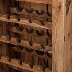 Wolf-Möbel Weinregal Yoga I - Sheesham massiv - Natur -Wohnzimmermöbel boutique en ligne weinregal yoga i sheesham massiv natur 3373569