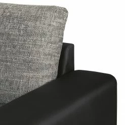 Roomscape Wohnlandschaft Berrings - (mit Schlaffunktion) - Kunstleder / Strukturstoff Schwarz / Grau - Longchair davorstehend links -Wohnzimmermöbel boutique en ligne wohnlandschaft berrings mit schlaffunktion kunstleder strukturstoff schwarz grau longchair davorstehend links 3633489