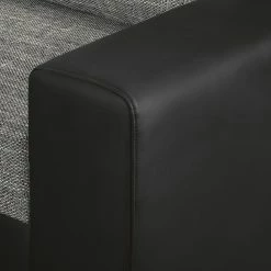 Roomscape Wohnlandschaft Berrings - (mit Schlaffunktion) - Kunstleder / Strukturstoff Schwarz / Grau - Longchair davorstehend links -Wohnzimmermöbel boutique en ligne wohnlandschaft berrings mit schlaffunktion kunstleder strukturstoff schwarz grau longchair davorstehend links 3633493