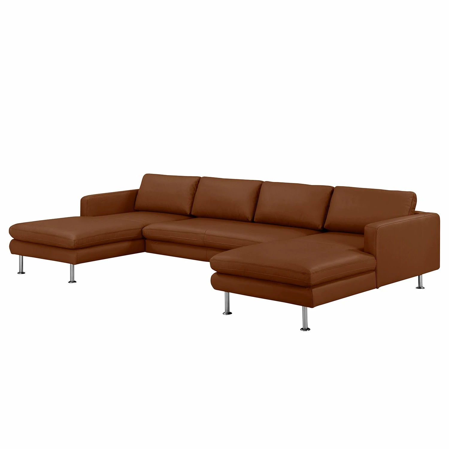 Fredriks Wohnlandschaft Bivona II Echtleder - Kaffeebraun 1 Fredriks Wohnlandschaft Bivona II Echtleder - Kaffeebraun