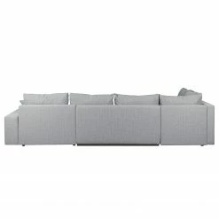 Roomscape Wohnlandschaft Loorana - (mit Schlaffunktion) - beidseitig montierbar - Strukturstoff - Lichtgrau -Wohnzimmermöbel boutique en ligne wohnlandschaft loorana mit schlaffunktion strukturstoff ottomane longchair beidseitig montierbar hellgrau 4096632