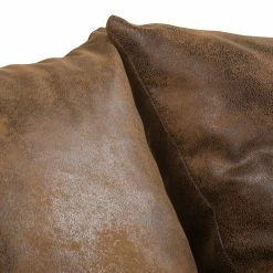 Mooved Wohnlandschaft Sibenik - (mit Schlaffunktion) - Antiklederoptik - Braun - Longchair davorstehend rechts / Ottomane links -Wohnzimmermöbel boutique en ligne wohnlandschaft sibenik antiklederoptik longchair davorstehend rechts ottomane links braun 4960408