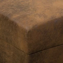 Mooved Wohnlandschaft Sibenik - (mit Schlaffunktion) - Antiklederoptik - Braun - Longchair davorstehend rechts / Ottomane links -Wohnzimmermöbel boutique en ligne wohnlandschaft sibenik antiklederoptik longchair davorstehend rechts ottomane links braun 4960416