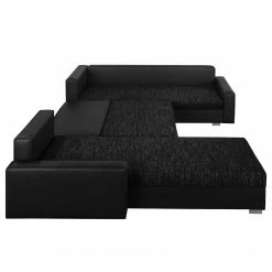 Fredriks Wohnlandschaft Sibenik - (mit Schlaffunktion) - Kunstleder/Strukturstoff - Anthrazit - Longchair davorstehend links / Ottomane rechts -Wohnzimmermöbel boutique en ligne wohnlandschaft sibenik kunstleder strukturstoff anthrazit longchair davorstehend links ottomane rechts 4960100