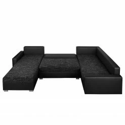 Fredriks Wohnlandschaft Sibenik - (mit Schlaffunktion) - Kunstleder/Strukturstoff - Anthrazit - Longchair davorstehend links / Ottomane rechts -Wohnzimmermöbel boutique en ligne wohnlandschaft sibenik kunstleder strukturstoff anthrazit longchair davorstehend links ottomane rechts 4960120