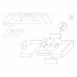 Mooved Wohnlandschaft Sibenik - (mit Schlaffunktion) - Antiklederoptik - Braun - Longchair davorstehend rechts / Ottomane links -Wohnzimmermöbel boutique en ligne wohnlandschaft sibenik kunstleder strukturstoff anthrazit longchair davorstehend links ottomane rechts 4961656