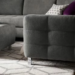 Fredriks Wohnlandschaft Tanete - Strukturstoff - Grau - Longchair davorstehend links / Ottomane rechts - Schlaffunktion -Wohnzimmermöbel boutique en ligne wohnlandschaft tanete strukturstoff longchair davorstehend links ottomane rechts mit schlaffunktion grau 4997296