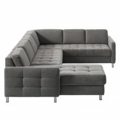 Fredriks Wohnlandschaft Tanete - Strukturstoff - Grau - Longchair davorstehend links / Ottomane rechts - Schlaffunktion -Wohnzimmermöbel boutique en ligne wohnlandschaft tanete strukturstoff longchair davorstehend links ottomane rechts mit schlaffunktion grau 5145256