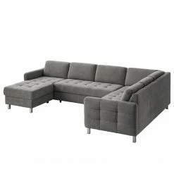 Fredriks Wohnlandschaft Tanete - Strukturstoff - Grau - Longchair davorstehend links / Ottomane rechts - Schlaffunktion -Wohnzimmermöbel boutique en ligne wohnlandschaft tanete strukturstoff longchair davorstehend links ottomane rechts mit schlaffunktion grau 5145264