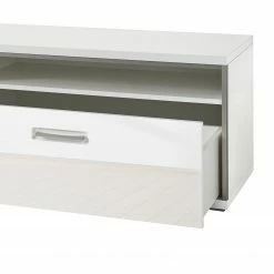 Loftscape Wohnwand Arco I (4-teilig) - Hochglanz Weiß / Grau -Wohnzimmermöbel boutique en ligne wohnwand arco i 5 teilig hochglanz weiss grau 4710632 2