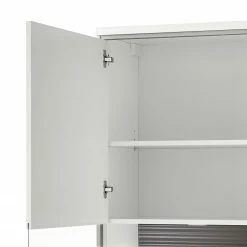 Loftscape Wohnwand Arco II (5-teilig) - Hochglanz Weiß / Grau -Wohnzimmermöbel boutique en ligne wohnwand arco i 5 teilig hochglanz weiss grau 4710636