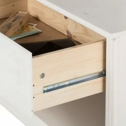 Maison Belfort Wohnwand Lillehammer III (3-teilig) - Kiefer massiv - Kiefer Weiß -Wohnzimmermöbel boutique en ligne wohnwand lillehammer iii 3 teilig kiefer massiv weiss 1655266