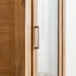 Ars Natura Wohnwand Toumanar (4-teilig) I - Akazie teilmassiv - Akazie Sand -Wohnzimmermöbel boutique en ligne wohnwand toumanar 4 teilig i akazie teilmassiv akazie sand 3600809