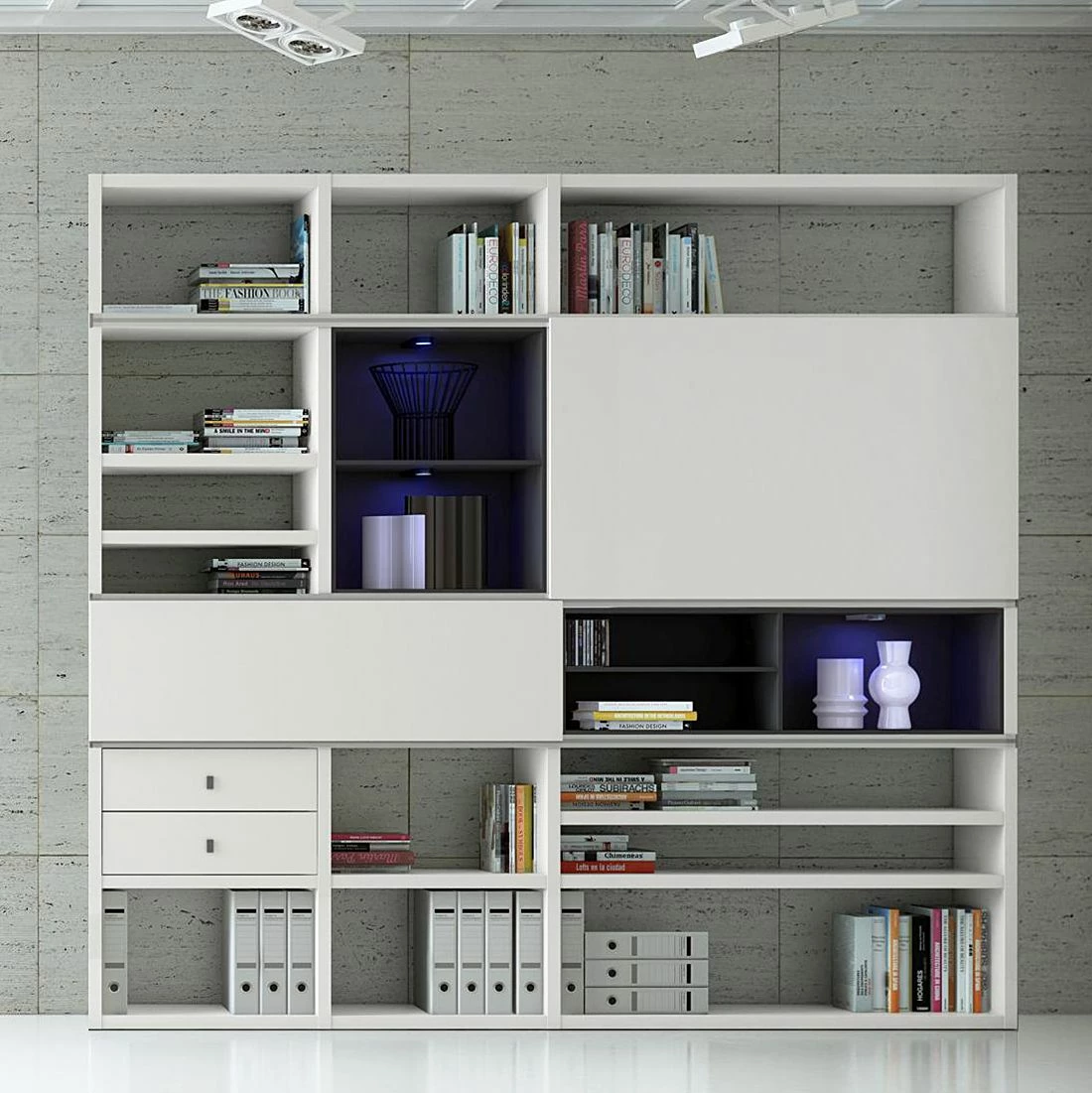 Loftscape XL Regalwand Emporior I.C - Mit Beleuchtung 2 Loftscape XL Regalwand Emporior I.C - Mit Beleuchtung – Bild 2