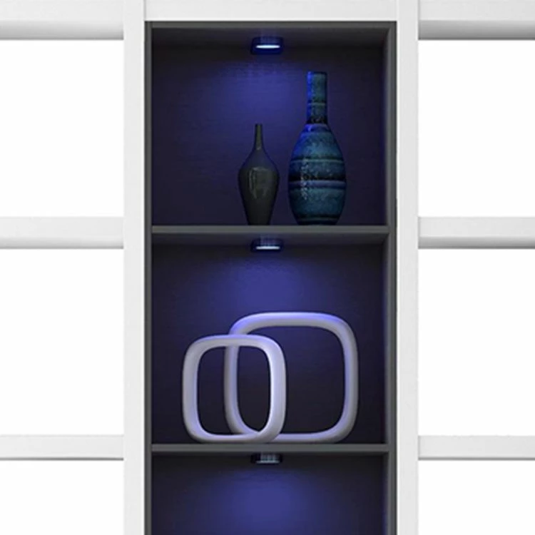 Loftscape XL Regalwand Emporior III.B - Weiß / Schwarz - Mit Beleuchtung 6 Loftscape XL Regalwand Emporior III.B - Weiß / Schwarz - Mit Beleuchtung – Bild 6