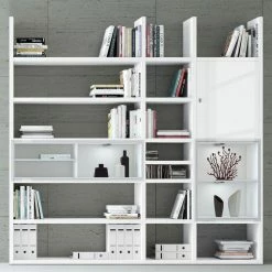 Loftscape XL Regalwand Emporior IV - Hochglanz Weiß / Weiß - Mit Beleuchtung 7 Loftscape XL Regalwand Emporior IV - Hochglanz Weiß / Weiß - Mit Beleuchtung -Wohnzimmermöbel boutique en ligne xl regalwand emporior iv mit beleuchtung hochglanz weiss weiss 2201262