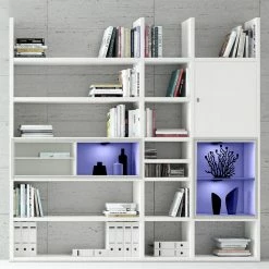 Loftscape XL Regalwand Emporior IV - Hochglanz Weiß / Weiß - Mit Beleuchtung 6 Loftscape XL Regalwand Emporior IV - Hochglanz Weiß / Weiß - Mit Beleuchtung -Wohnzimmermöbel boutique en ligne xl regalwand emporior iv rgb led beleuchtung hochglanz weiss weiss 3397721