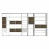 Loftscape XXL Regalwand Emporior I.A - Weiß / Eiche Sonoma Dekor - Ohne Beleuchtung