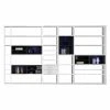 Loftscape XXL Regalwand Emporior II - Hochglanz Weiß / Schwarz - Mit Beleuchtung