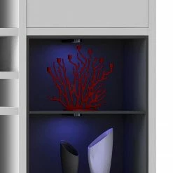 Loftscape XXL Regalwand Emporior V.A - Weiß / Schwarz - Mit Beleuchtung -Wohnzimmermöbel boutique en ligne xxl regalwand emporior v a weiss schwarz 289552