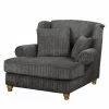 Maison Belfort XXL Sessel Colares Cord - Grau